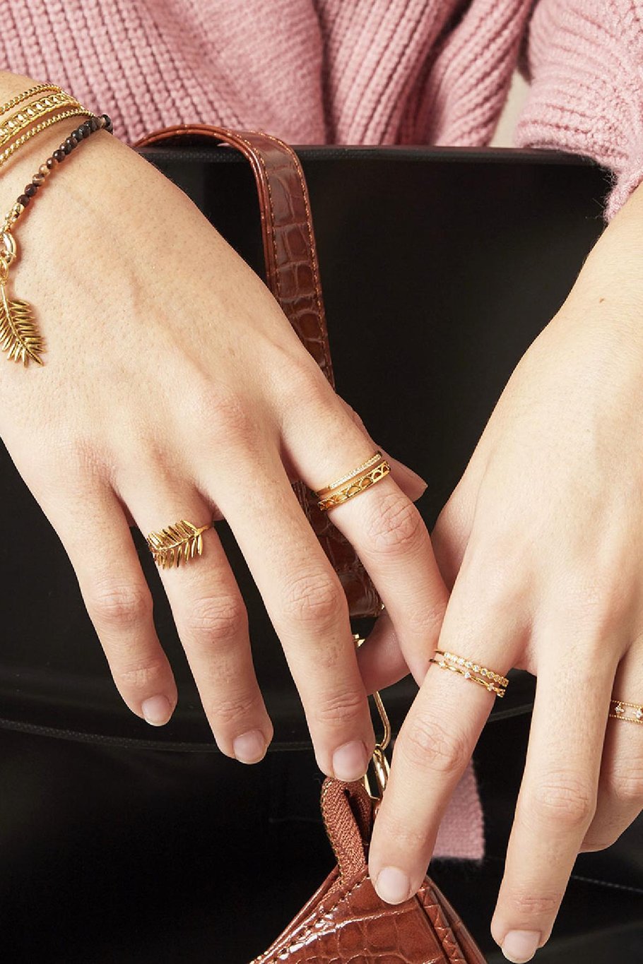 Ring Tina Goud kleur Koper One size Afbeelding2